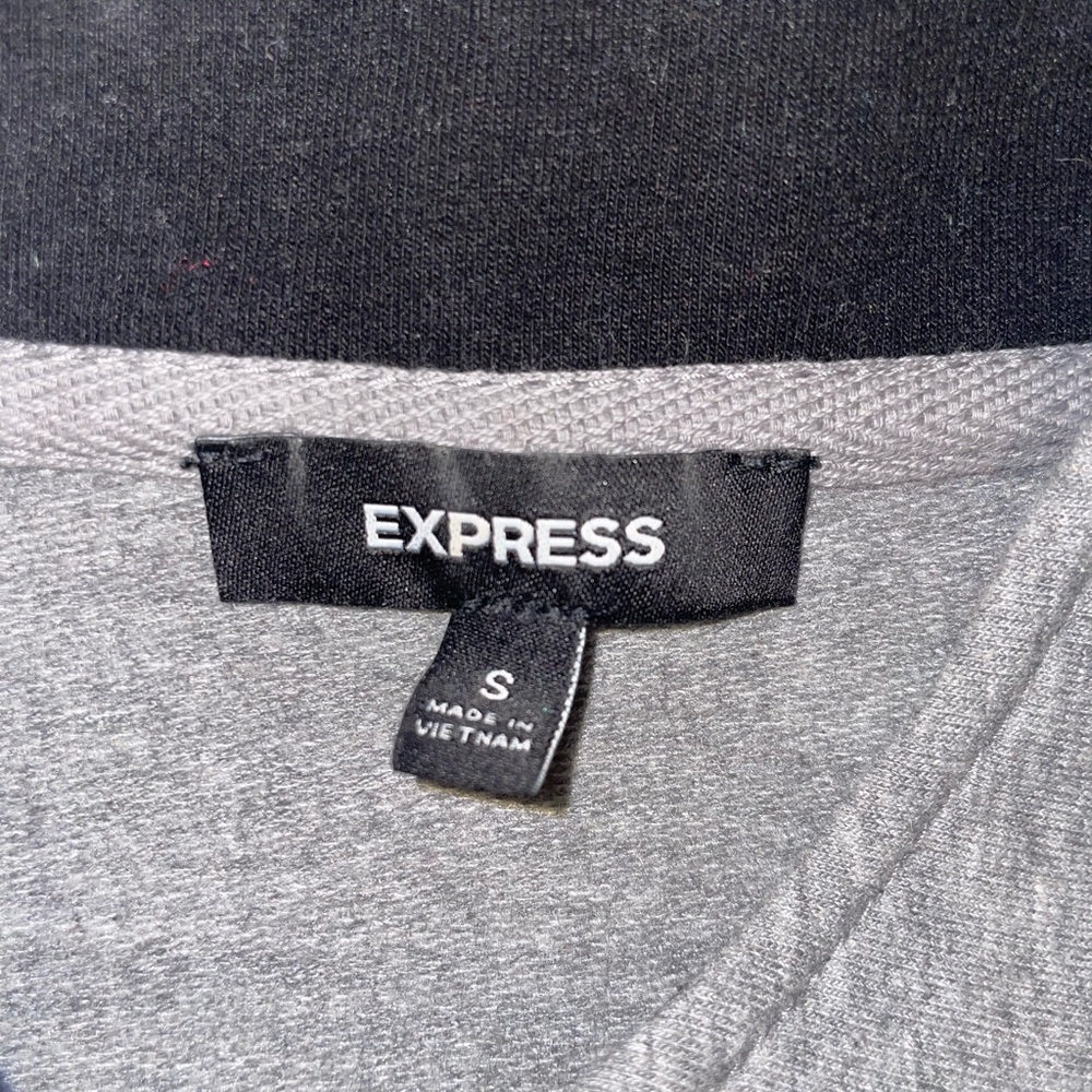 Express Women's Gray Pea Coat - Picture 2 of 4